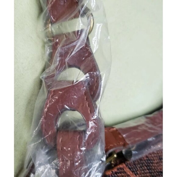 Crossbody Purse Red & Snakeskin Brown Time & Tru Alice Bag Adjustable Strap NEW - Picture 8 of 14